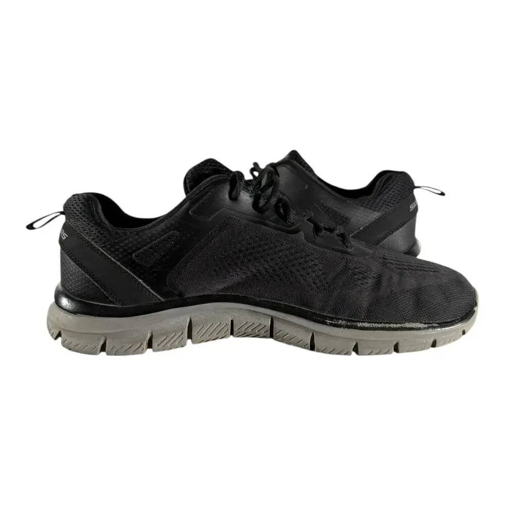 Skechers Men’s Track Broader Casual Lite Weight Running Sneakers Size 12 Black